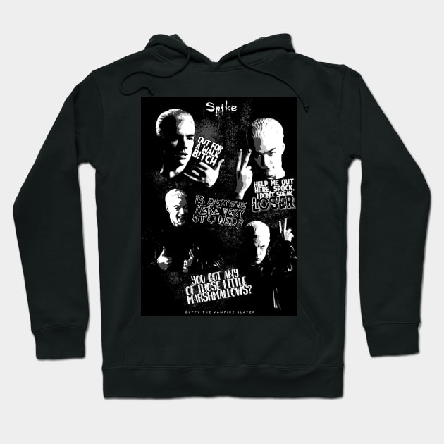 Buffy the Vampire Slayer Spike poster Hoodie by Afire